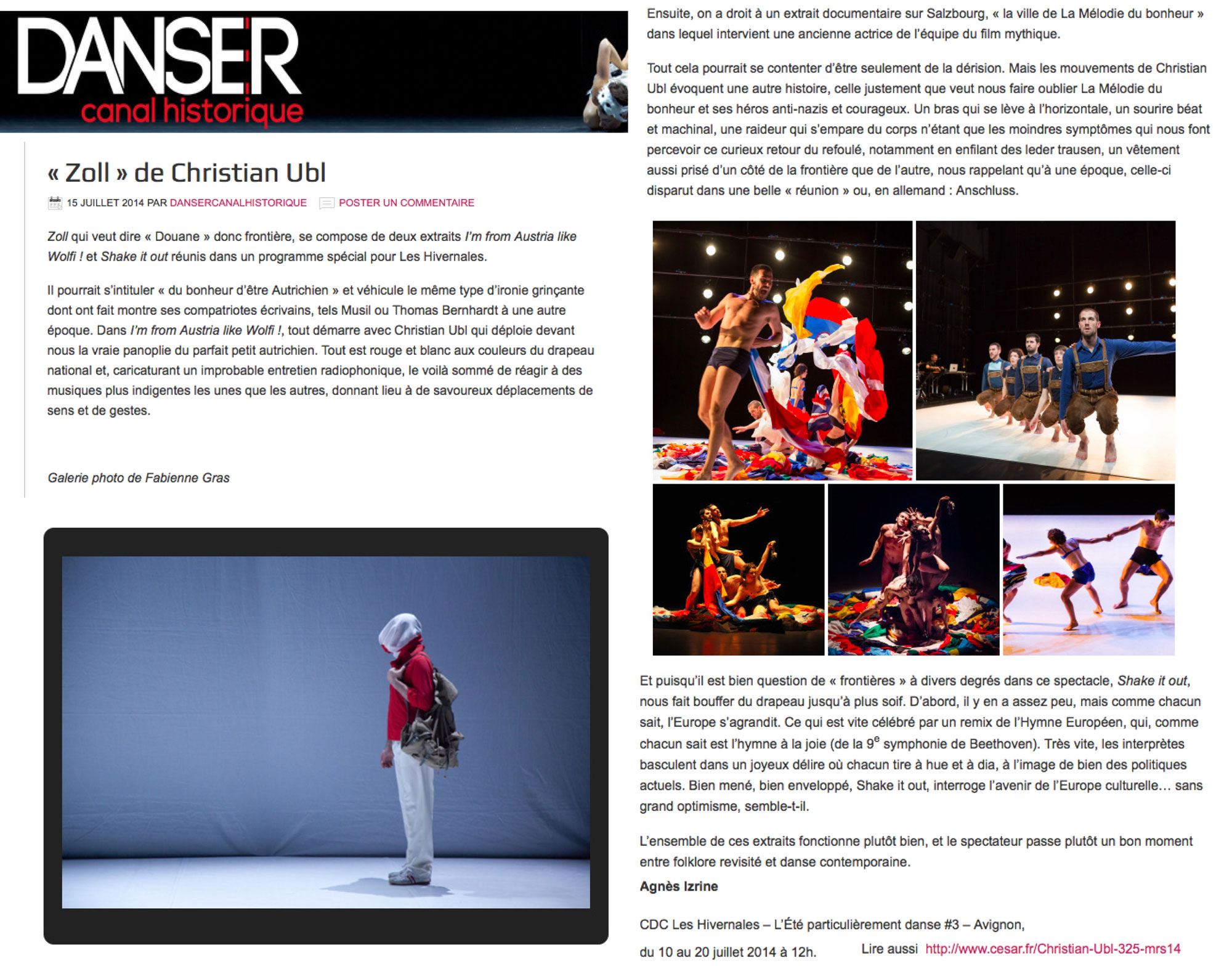 DANSER | 15 juillet 2014